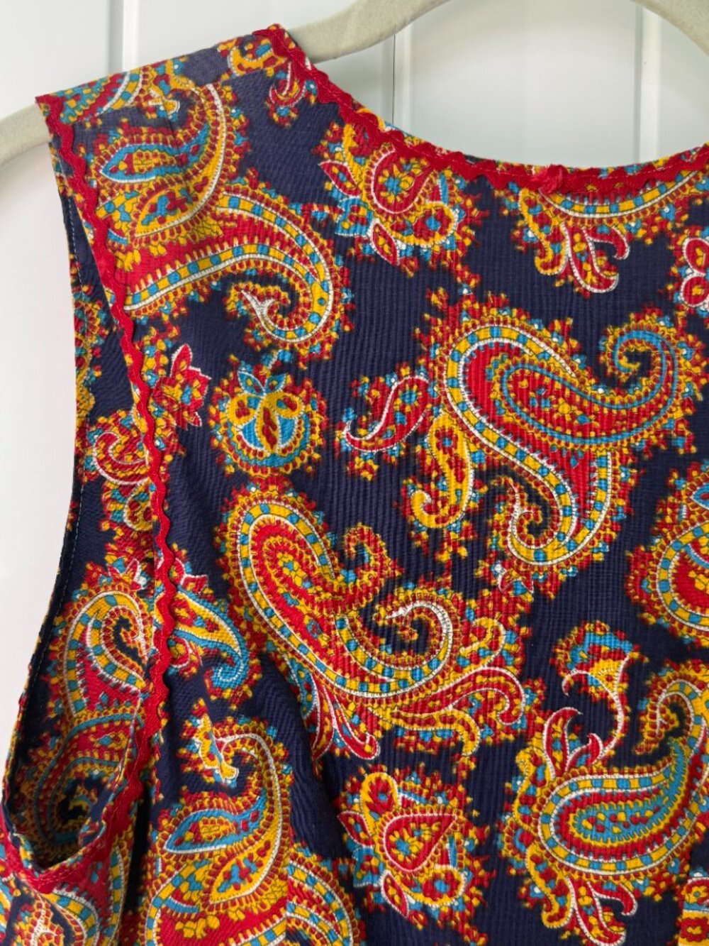 Handmade Paisley Maxi Dress Rickrack Prairie - Picture 5 of 11